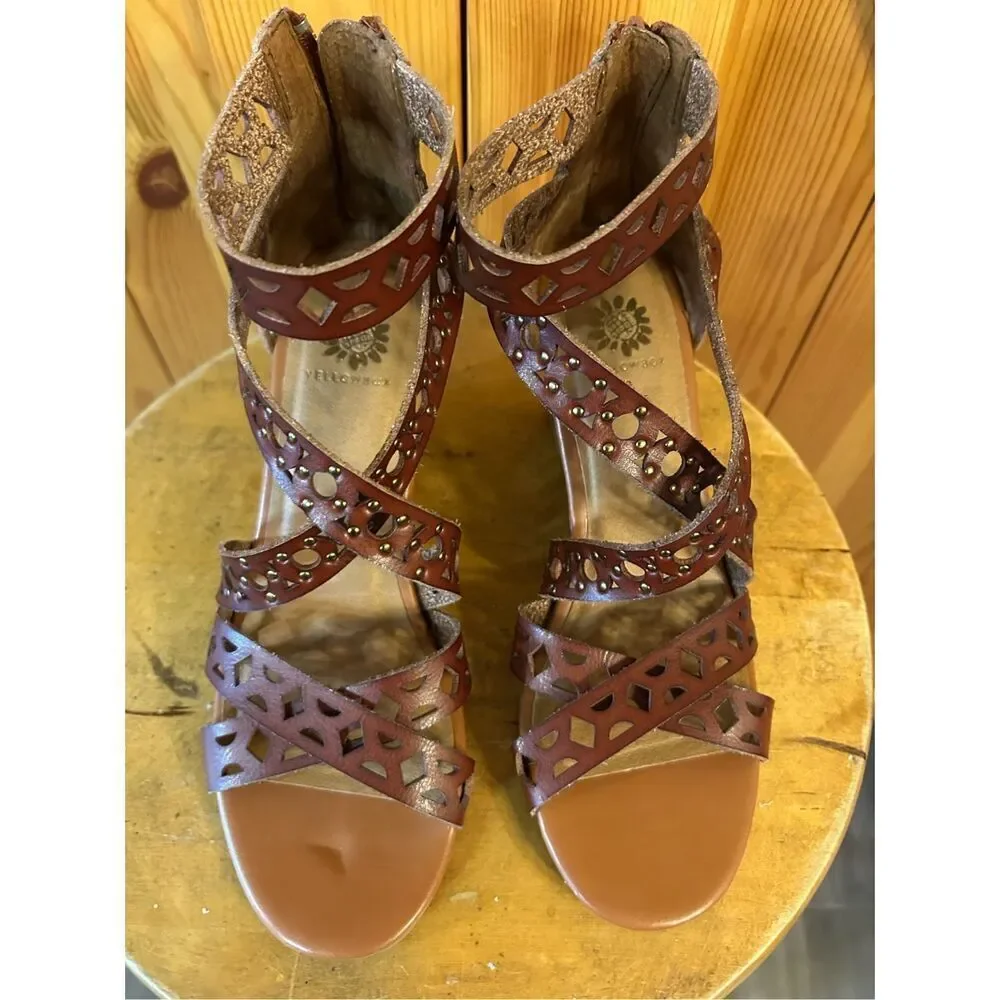 Yellow Box Reinette women Wedge Sandals Size 6.5 - Picture 7 of 8